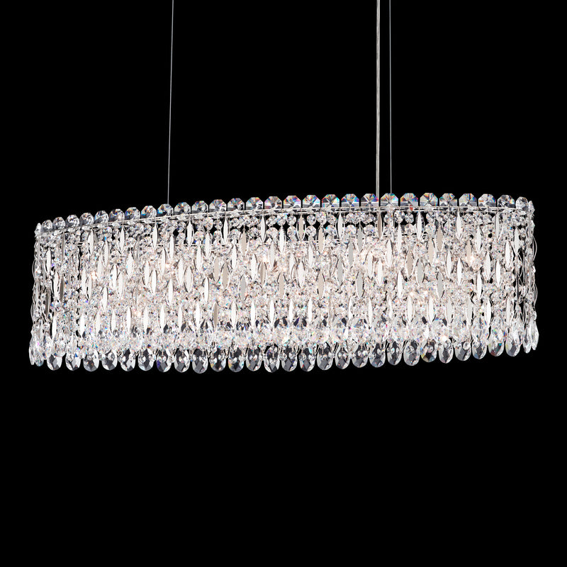 Schonbek RS8340N-22H 12 Light Linear Pendant, Heirloom Gold