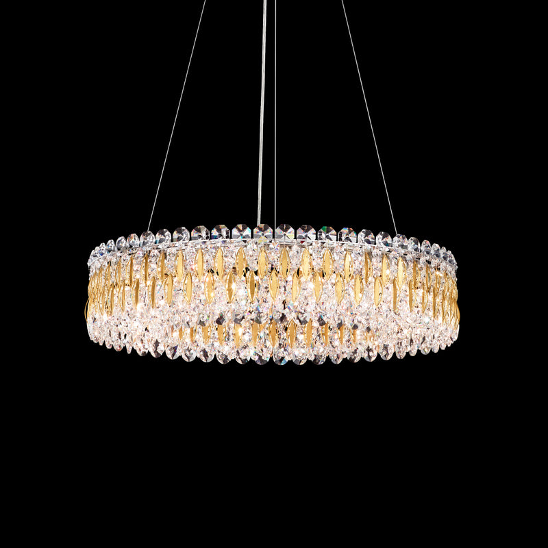 Schonbek RS8343N-51R 12 Light Pendant, Black