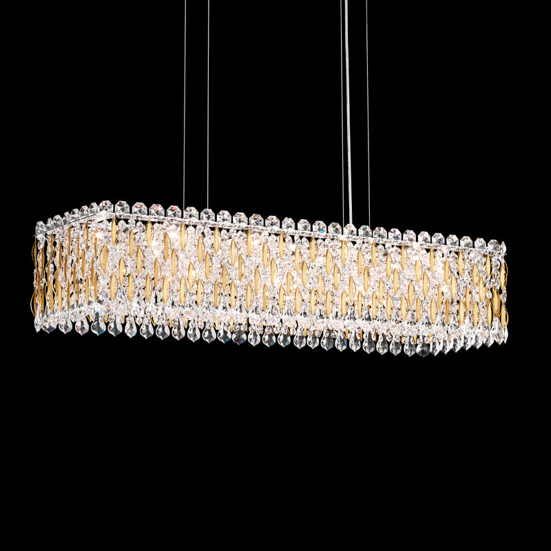 Schonbek RS8344N-06H 13 Light Linear Pendant, White