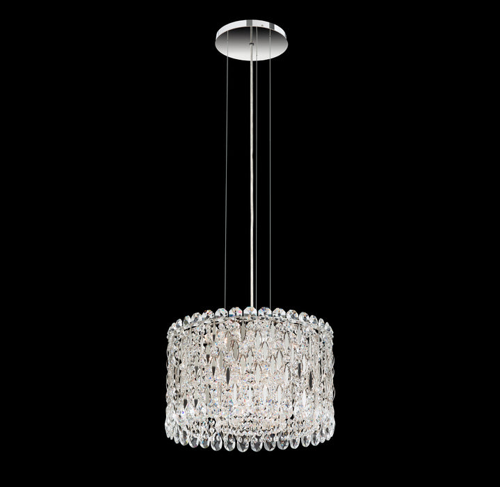 Schonbek RS8345N-48H Eight Light Mini Pendant, Antique Silver