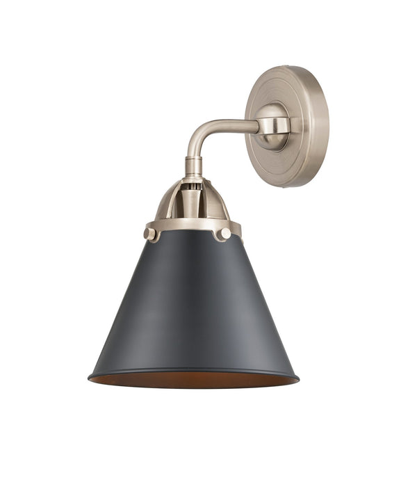 Innovations 288-1W-SN-M13-BK One Light Wall Sconce, Brushed Satin Nickel