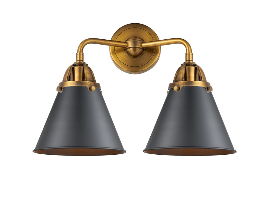 Innovations 288-2W-BB-M13-BK Two Light Bath Vanity, Brushed Brass