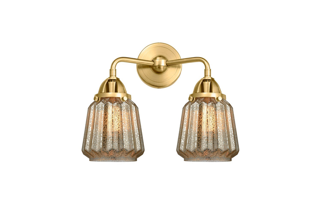 Innovations 288-2W-SG-G146 Two Light Bath Vanity, Satin Gold