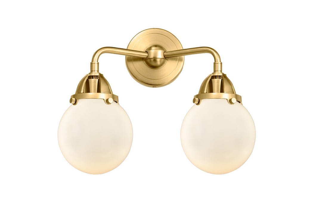 Innovations 288-2W-SG-G201-6 Two Light Bath Vanity, Satin Gold