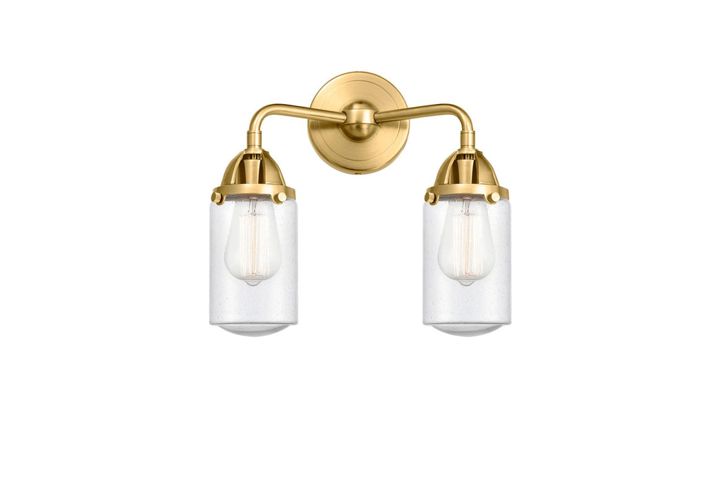Innovations 288-2W-SG-G314 Two Light Bath Vanity, Satin Gold