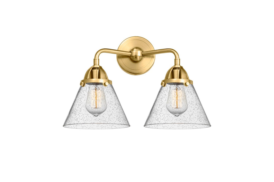 Innovations 288-2W-SG-G44 Two Light Bath Vanity, Satin Gold