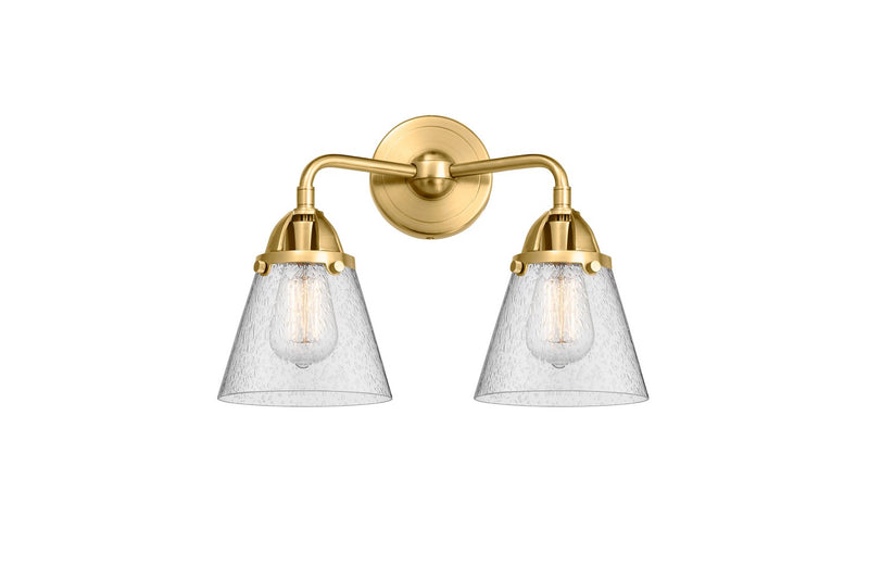 Innovations 288-2W-SG-G64 Two Light Bath Vanity, Satin Gold