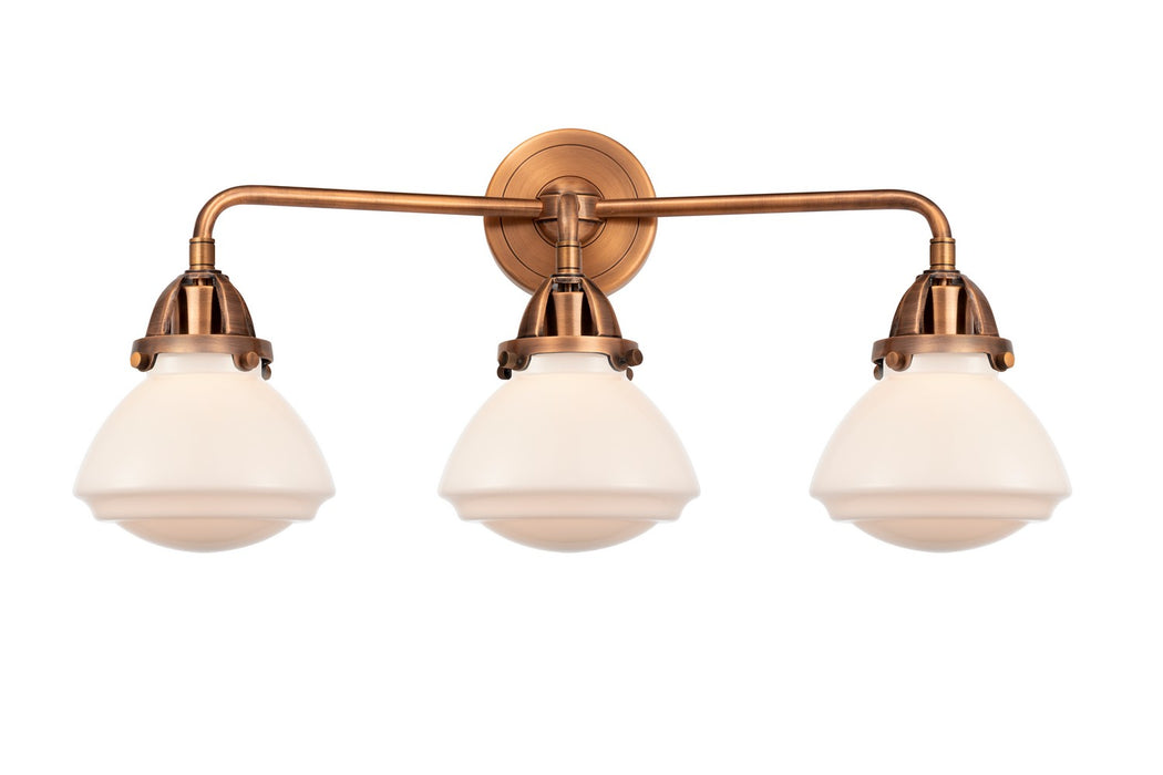 Innovations 288-3W-AC-G321 Three Light Bath Vanity, Antique Copper