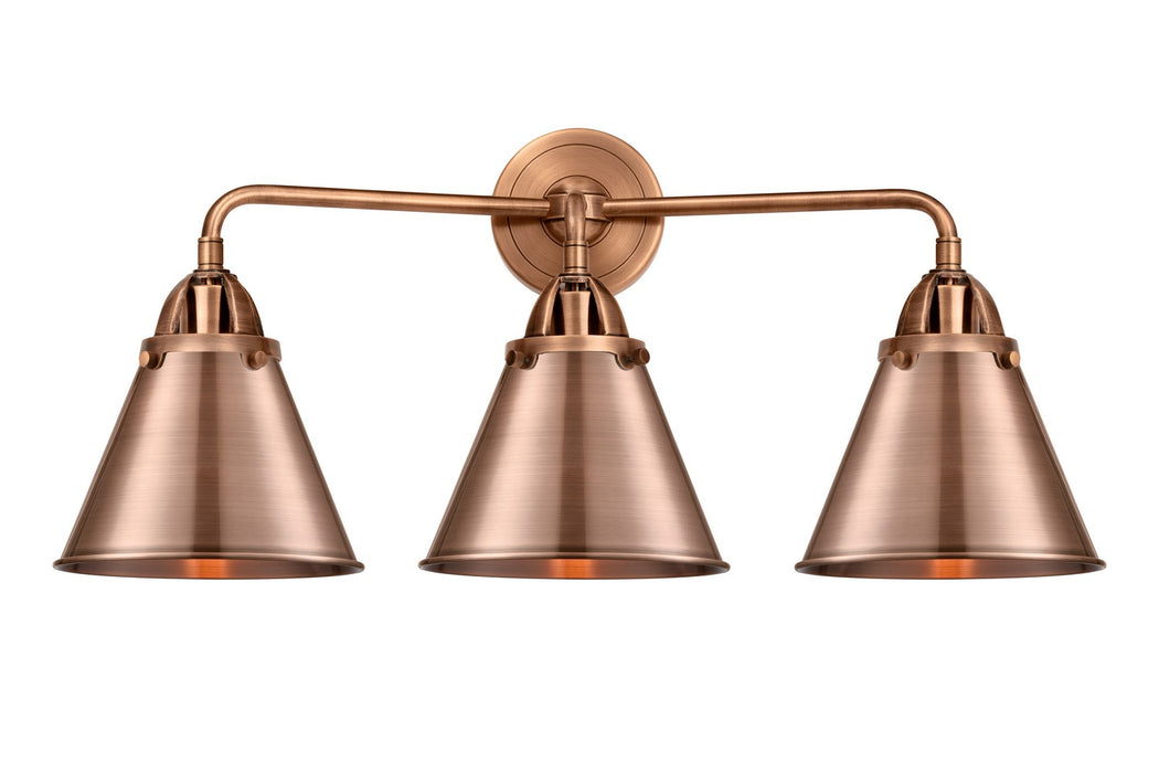 Innovations 288-3W-AC-M13-AC Three Light Bath Vanity, Antique Copper
