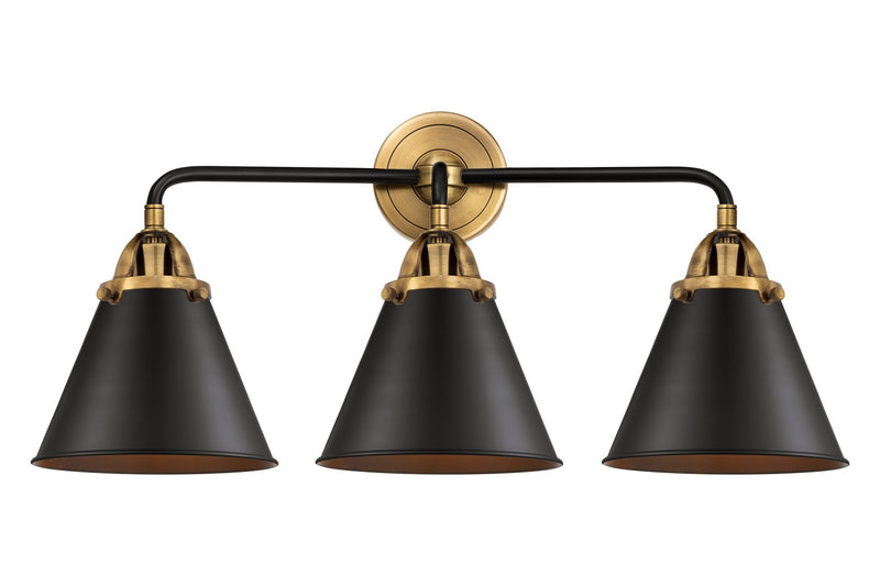 Innovations 288-3W-BAB-M13-BK Three Light Bath Vanity, Black Antique Brass