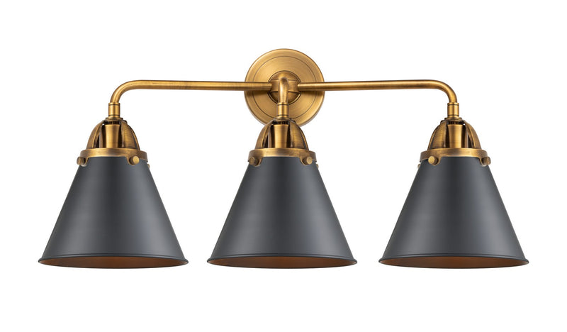 Innovations 288-3W-BB-M13-BK-LED LED Bath Vanity, Brushed Brass