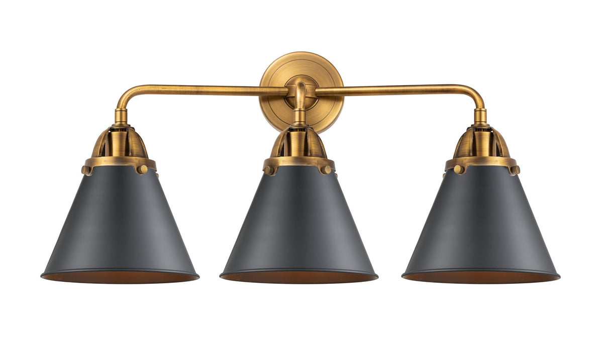 Innovations 288-3W-BB-M13-BK-LED LED Bath Vanity, Brushed Brass