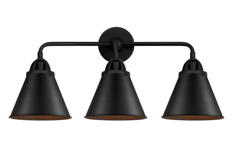 Innovations 288-3W-BK-M13-BK Three Light Bath Vanity, Matte Black