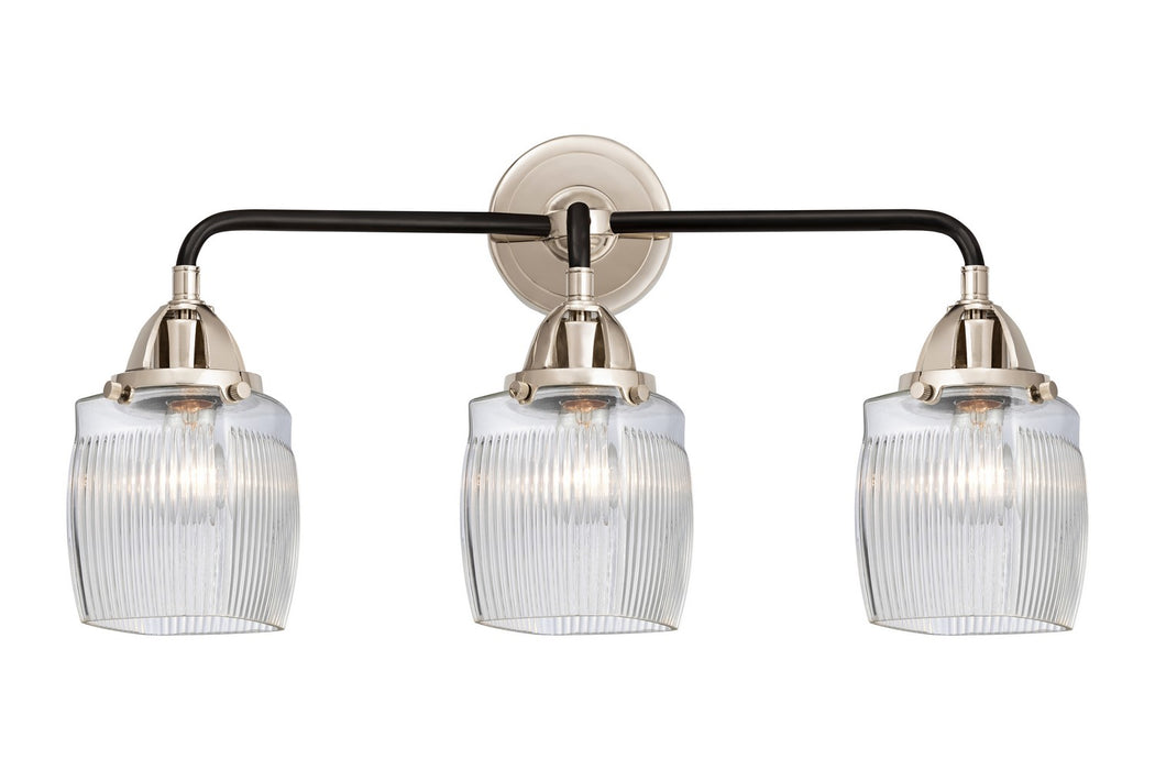 Innovations 288-3W-BPN-G302 Three Light Bath Vanity, Black Polished Nickel