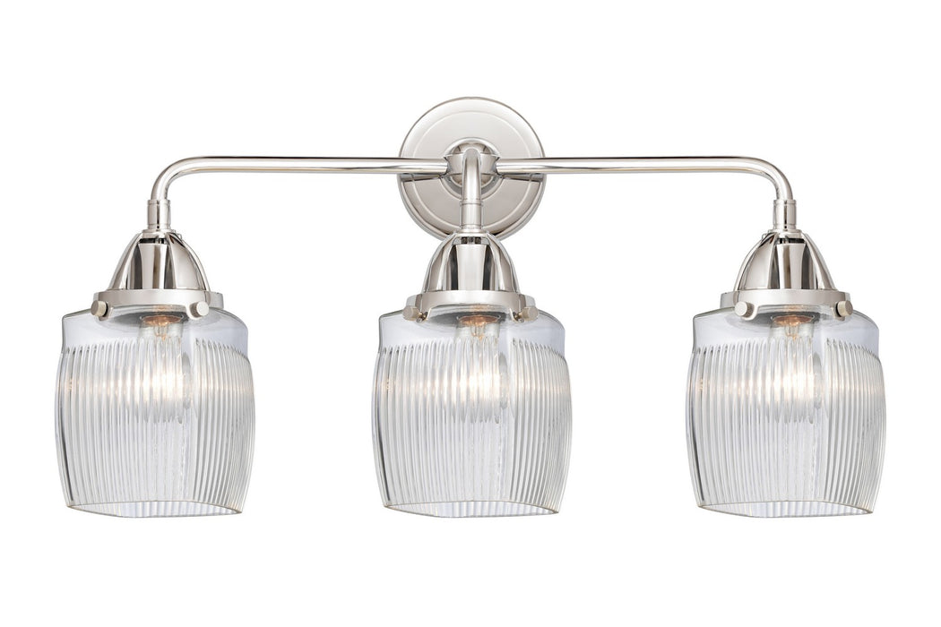 Innovations 288-3W-PC-G302 Three Light Bath Vanity, Polished Chrome
