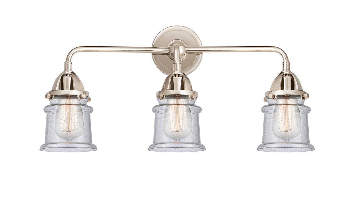 Innovations 288-3W-PN-G184S Three Light Bath Vanity, Polished Nickel