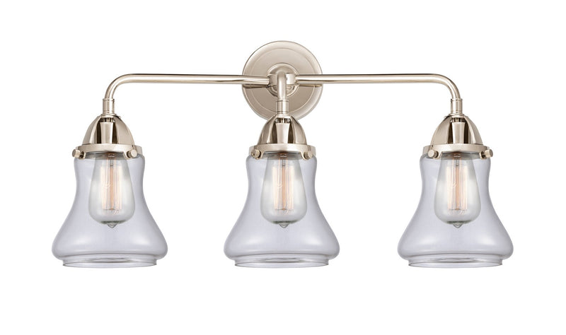 Innovations 288-3W-PN-G192 Three Light Bath Vanity, Polished Nickel