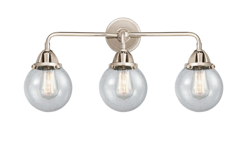 Innovations 288-3W-PN-G204-6 Three Light Bath Vanity, Polished Nickel