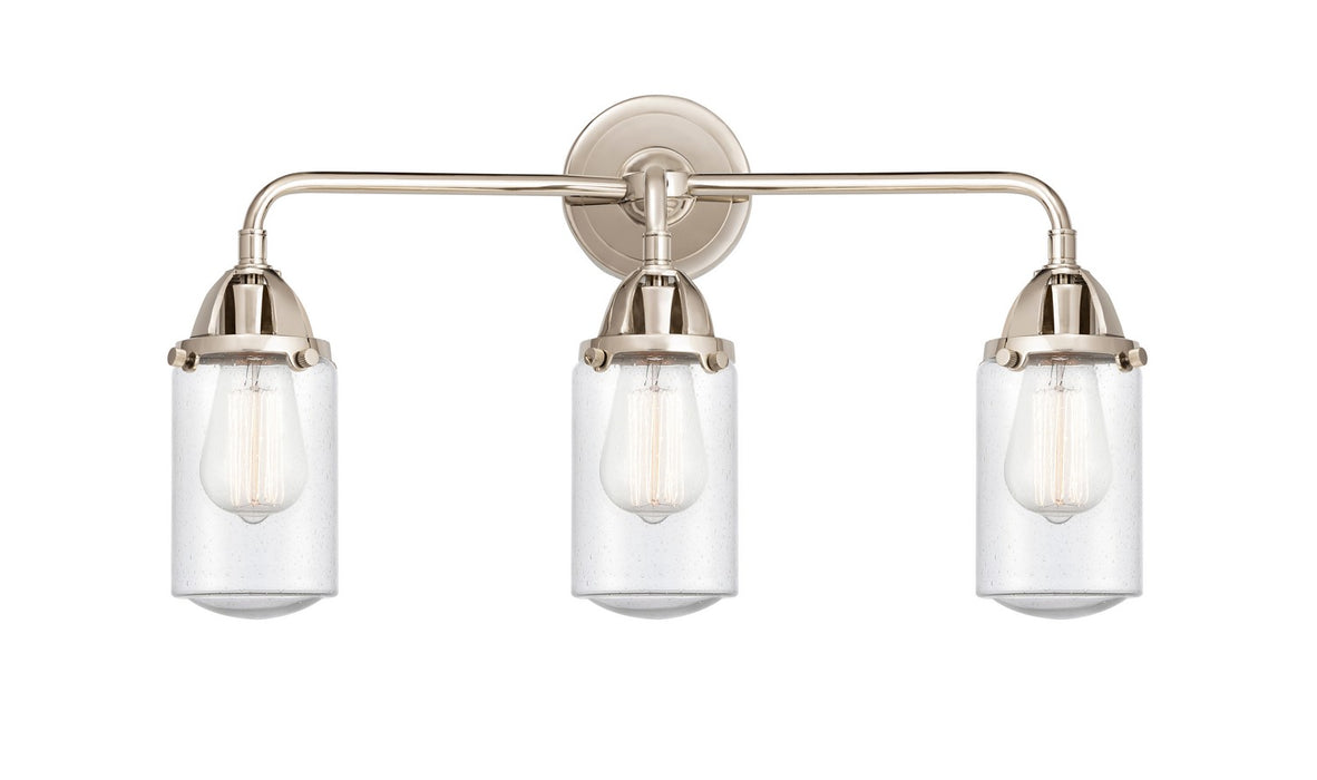 Innovations 288-3W-PN-G314 Three Light Bath Vanity, Polished Nickel