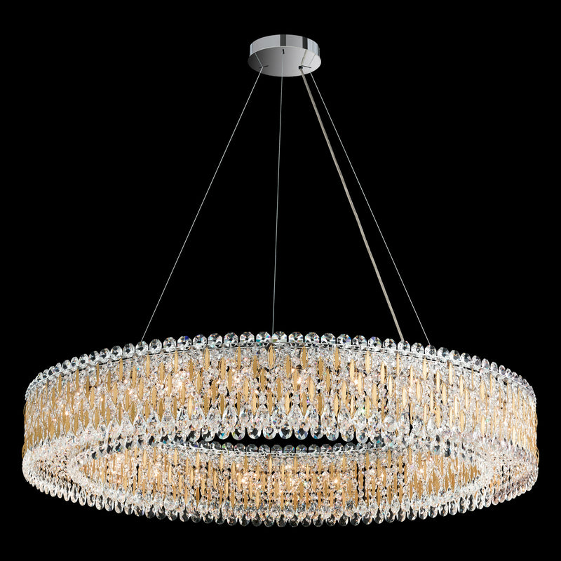 Schonbek RS8350N-51R 27 Light Pendant, Black
