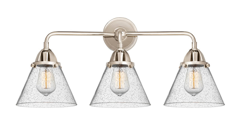 Innovations 288-3W-PN-G44 Three Light Bath Vanity, Polished Nickel