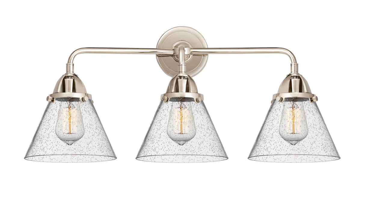 Innovations 288-3W-PN-G44 Three Light Bath Vanity, Polished Nickel