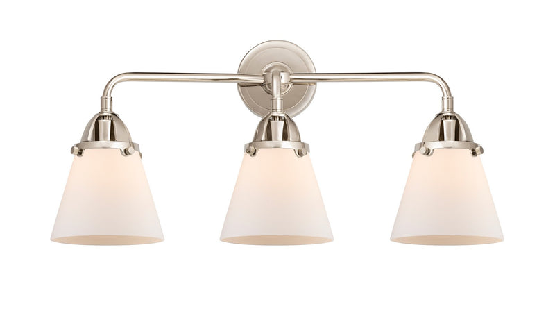 Innovations 288-3W-PN-G61 Three Light Bath Vanity, Polished Nickel