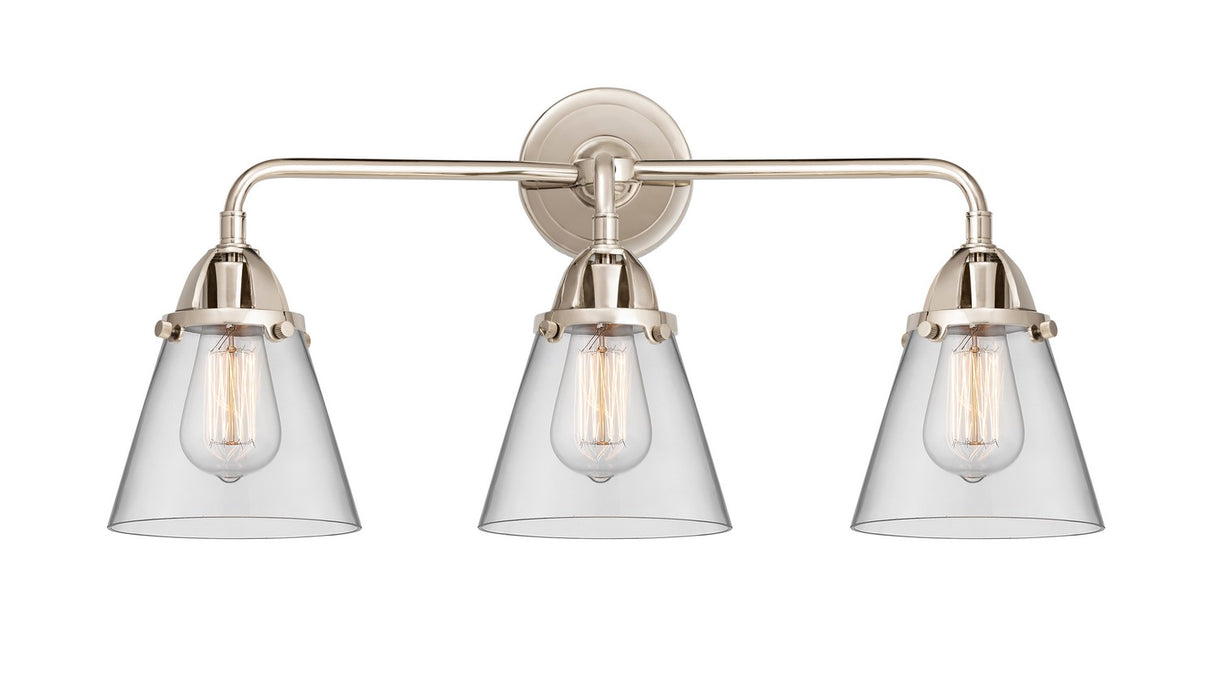 Innovations 288-3W-PN-G62 Three Light Bath Vanity, Polished Nickel