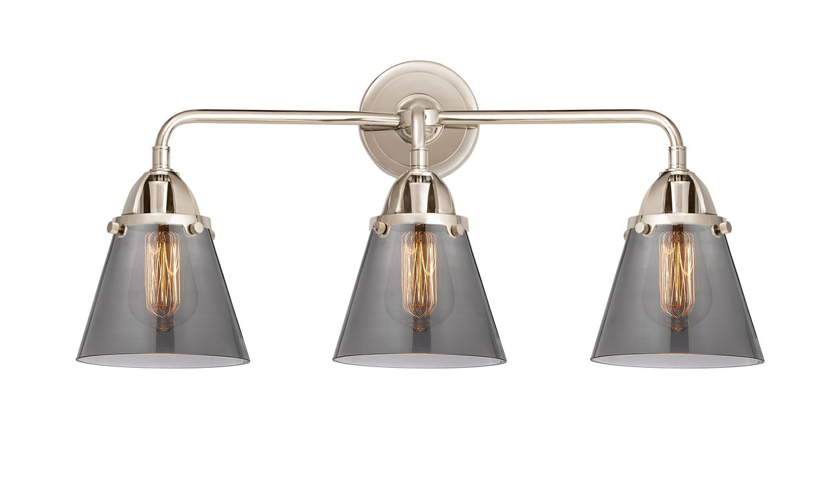 Innovations 288-3W-PN-G63 Three Light Bath Vanity, Polished Nickel