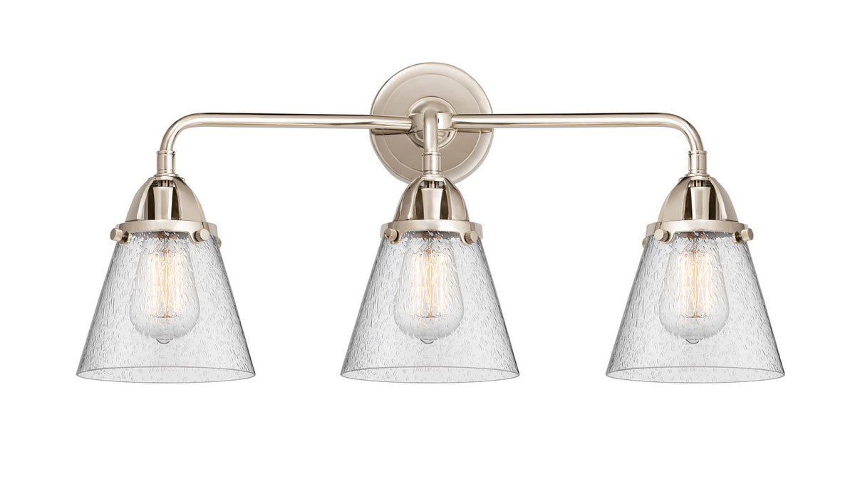 Innovations 288-3W-PN-G64 Three Light Bath Vanity, Polished Nickel
