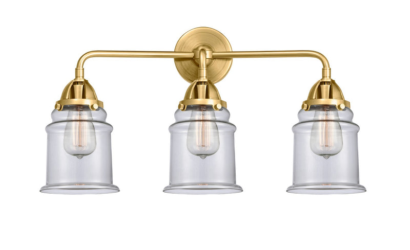 Innovations 288-3W-SG-G182 Three Light Bath Vanity, Satin Gold