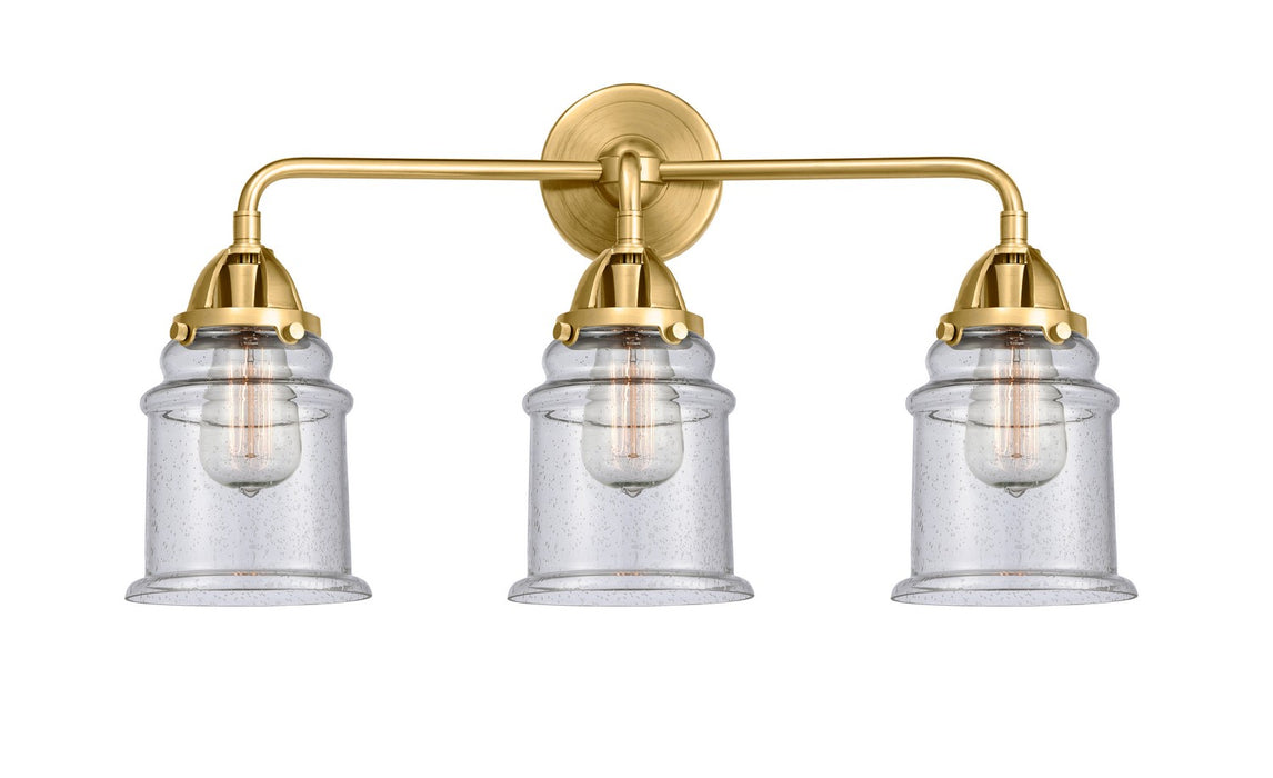 Innovations 288-3W-SG-G184 Three Light Bath Vanity, Satin Gold
