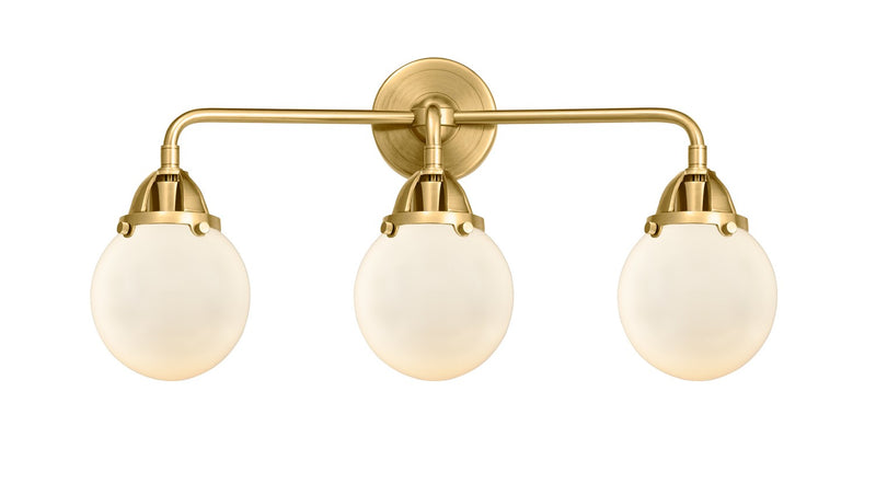 Innovations 288-3W-SG-G201-6 Three Light Bath Vanity, Satin Gold