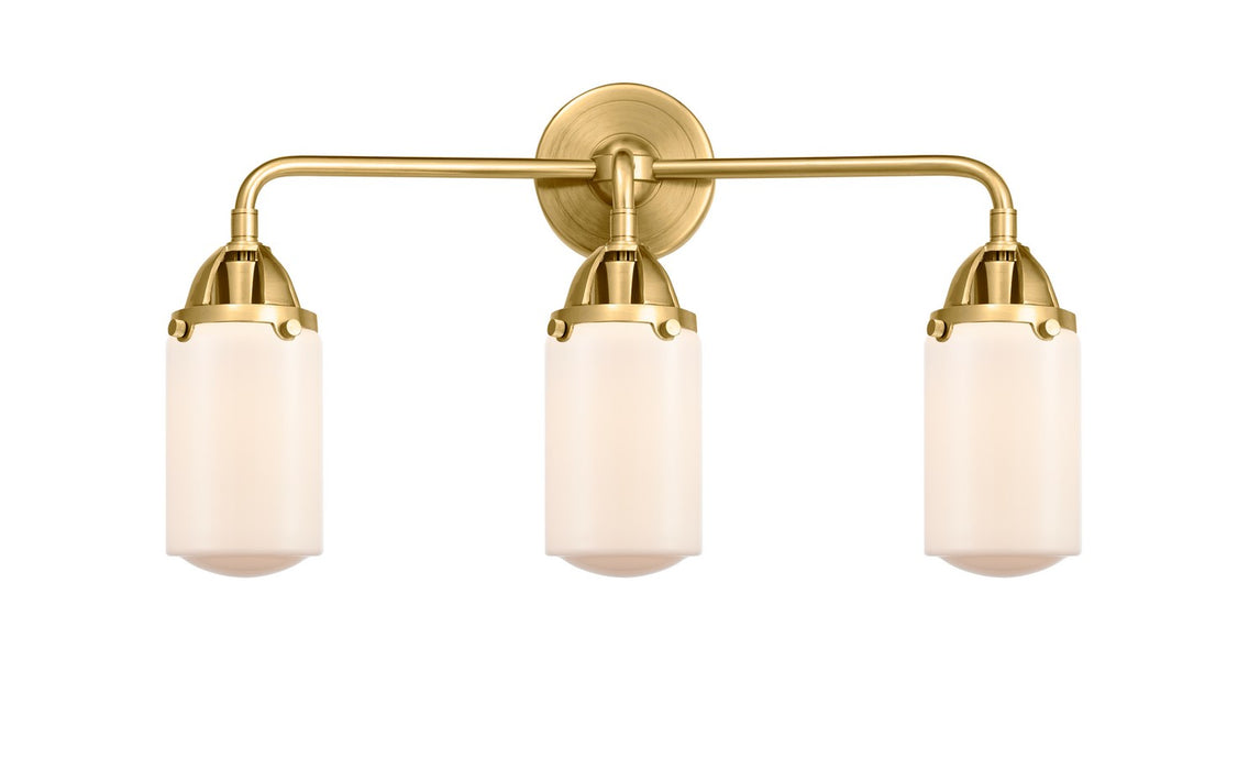 Innovations 288-3W-SG-G311 Three Light Bath Vanity, Satin Gold