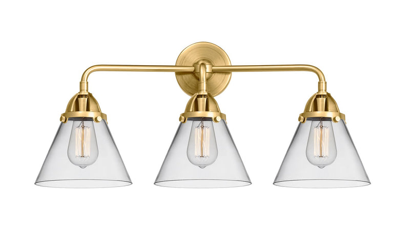 Innovations 288-3W-SG-G42 Three Light Bath Vanity, Satin Gold