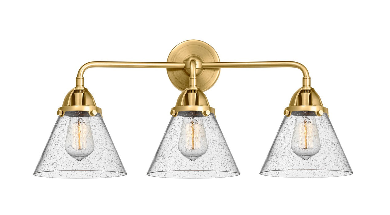 Innovations 288-3W-SG-G44 Three Light Bath Vanity, Satin Gold
