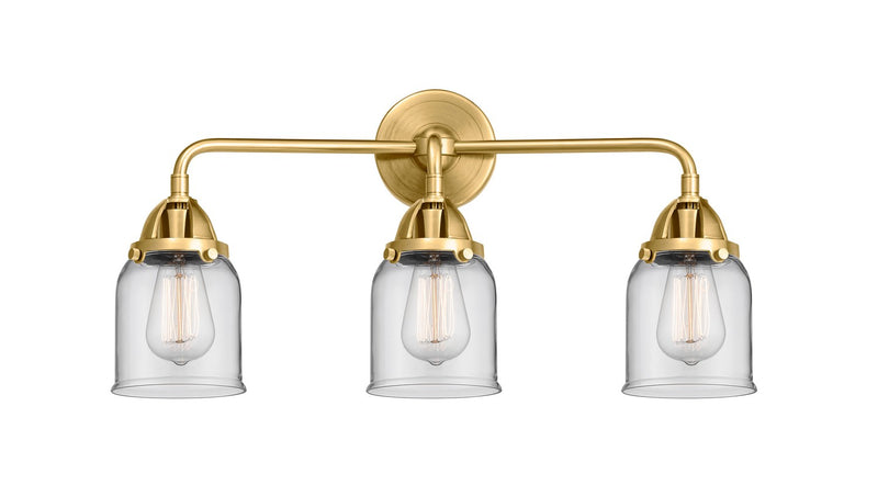 Innovations 288-3W-SG-G52 Three Light Bath Vanity, Satin Gold