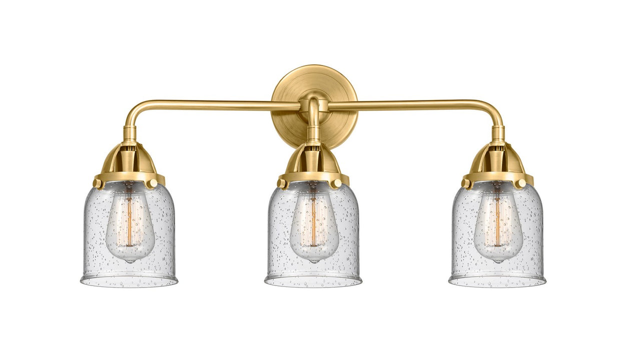 Innovations 288-3W-SG-G54 Three Light Bath Vanity, Satin Gold