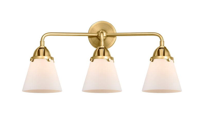 Innovations 288-3W-SG-G61 Three Light Bath Vanity, Satin Gold