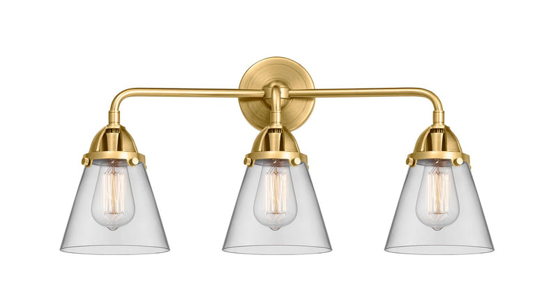Innovations 288-3W-SG-G62 Three Light Bath Vanity, Satin Gold