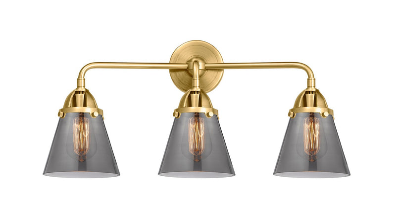 Innovations 288-3W-SG-G63 Three Light Bath Vanity, Satin Gold