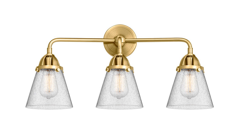 Innovations 288-3W-SG-G64 Three Light Bath Vanity, Satin Gold