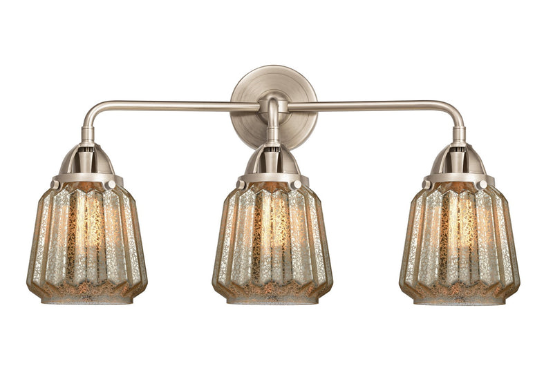 Innovations 288-3W-SN-G146 Three Light Bath Vanity, Brushed Satin Nickel