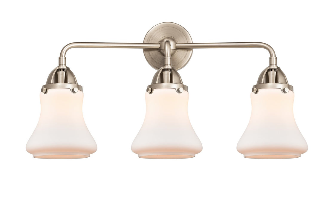 Innovations 288-3W-SN-G191 Three Light Bath Vanity, Brushed Satin Nickel