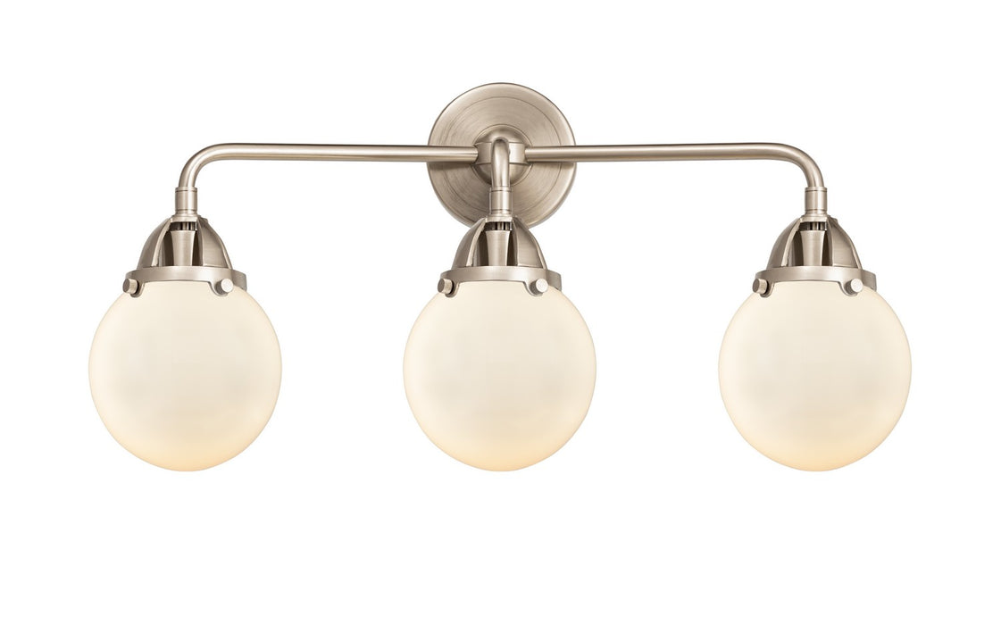 Innovations 288-3W-SN-G201-6 Three Light Bath Vanity, Brushed Satin Nickel