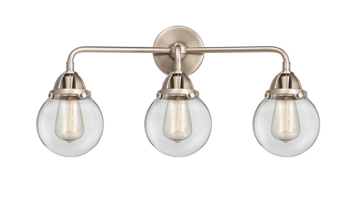 Innovations 288-3W-SN-G202-6 Three Light Bath Vanity, Brushed Satin Nickel