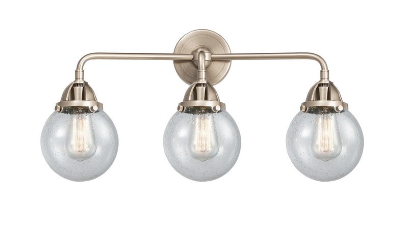Innovations 288-3W-SN-G204-6-LED LED Bath Vanity, Brushed Satin Nickel