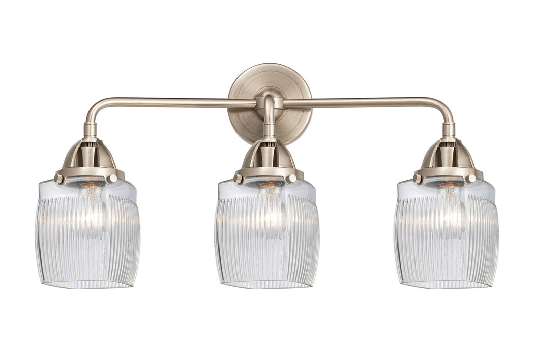 Innovations 288-3W-SN-G302 Three Light Bath Vanity, Brushed Satin Nickel