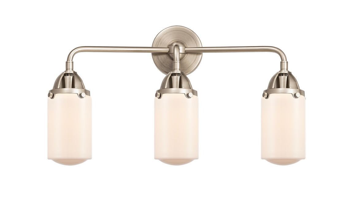 Innovations 288-3W-SN-G311 Three Light Bath Vanity, Brushed Satin Nickel