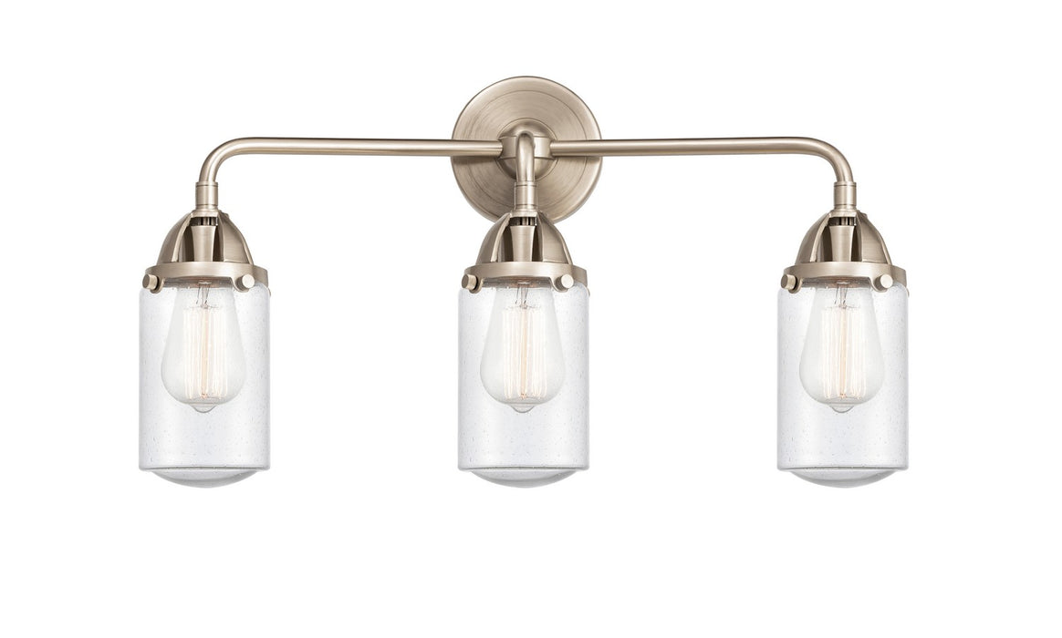 Innovations 288-3W-SN-G314 Three Light Bath Vanity, Brushed Satin Nickel